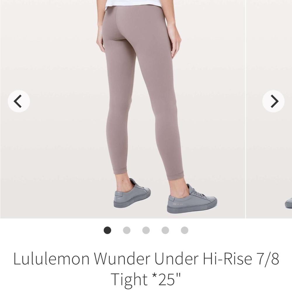 Lululemon Athletica Wunder Under Hi-Rise 7/8 Tight in Lunar Rock